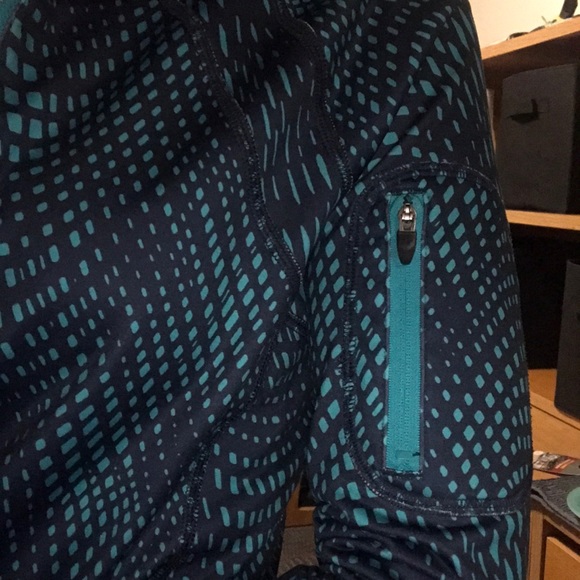 Navy Blue half zip with dots - Picture 5 of 6